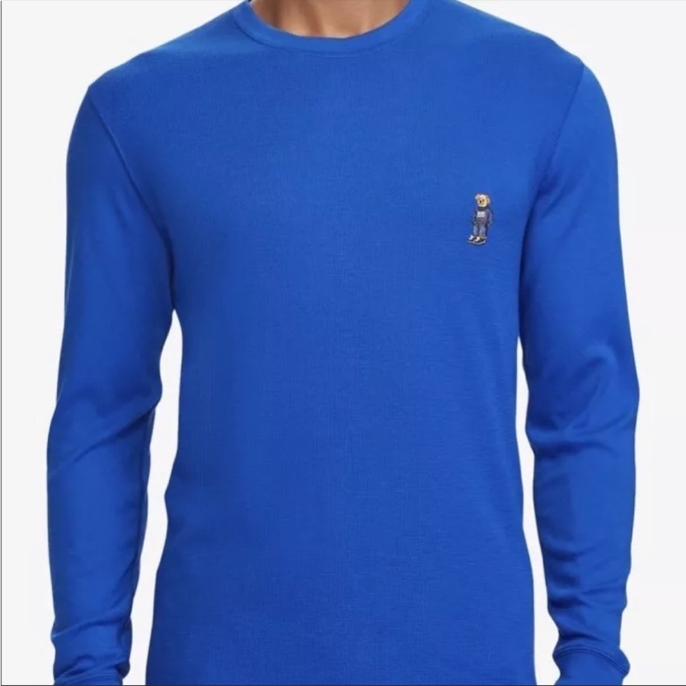 Ralph Lauren Polo Bear Ultrasoft Waffle-Knit Shirt